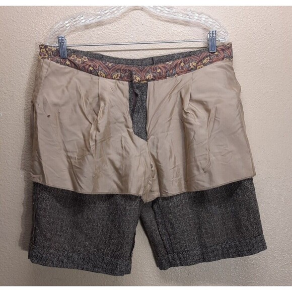 Dolce & Gabbana D&G Brown Wool Blend Woman Bermuda Shorts Size 32/46 - Picture 9 of 15